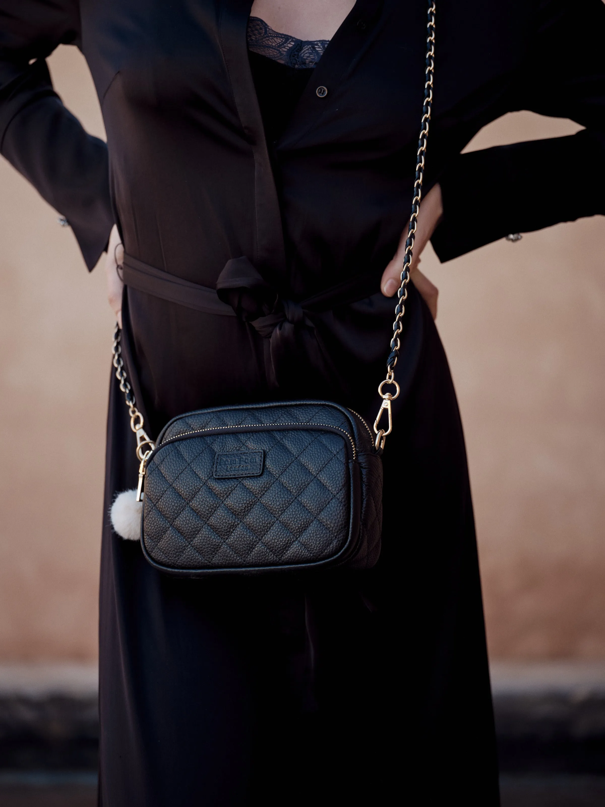 Quilted Mayfair Bag Black & Accessories