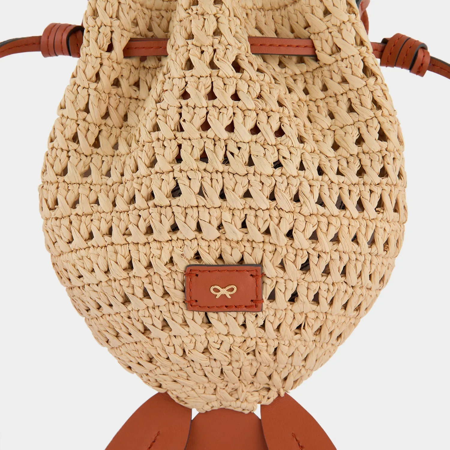 Raffia Goldfish Mini Cross-body