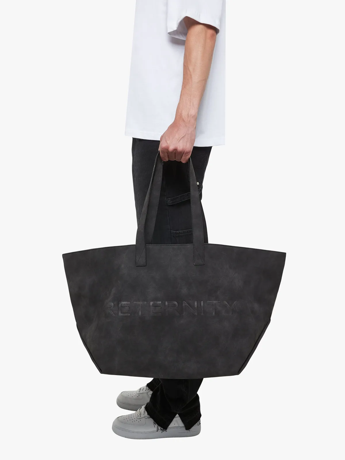 RETERNITY TOTE BAG - BLACK LEATHER