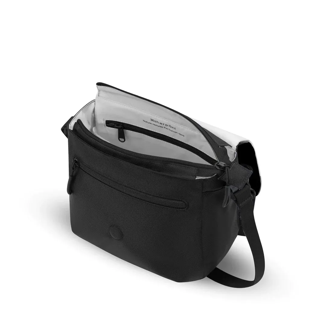 Sherpani Milli Crossbody Messenger Bag in Raven Black