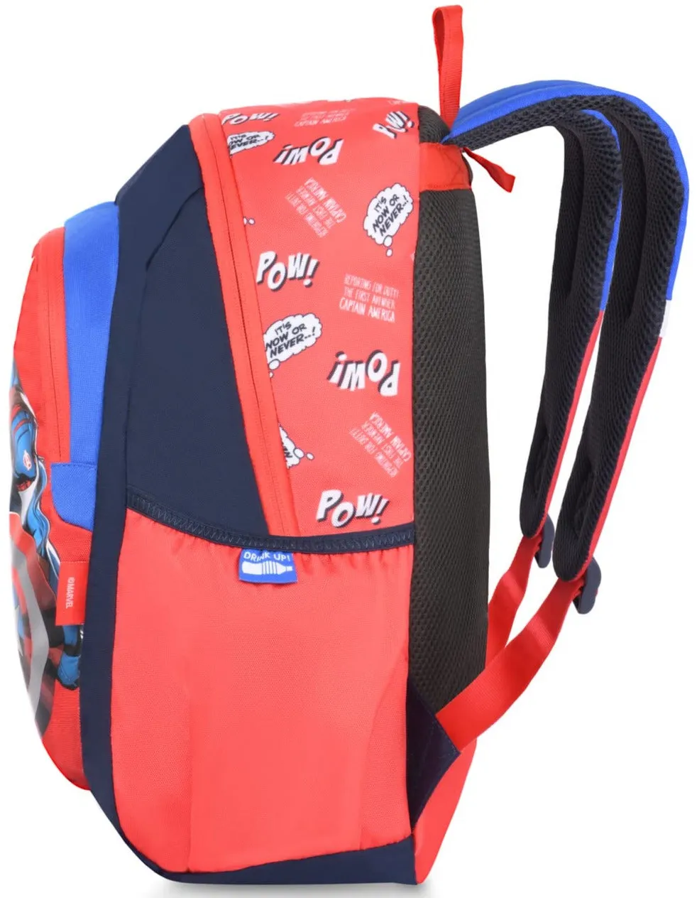 Skybags Caption America Champ  Backpack (Red And Blue)