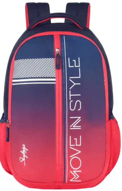 Skybags Grad Laptop Backpack (Navy Red)