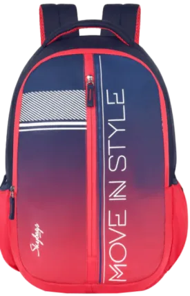 Skybags Grad Laptop Backpack (Navy Red)