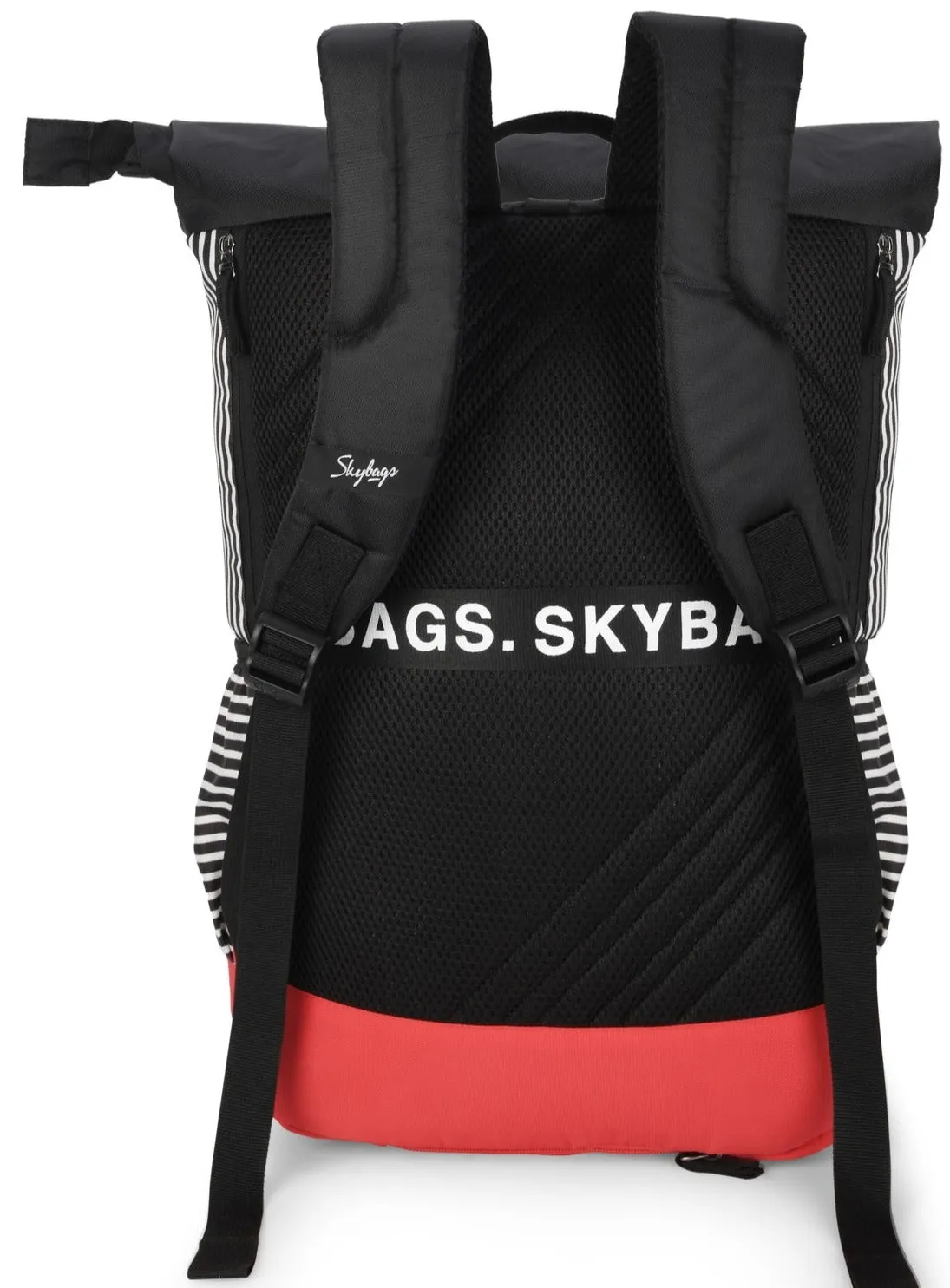 Skybags Grad Plus Laptop Backpack (Red Black)