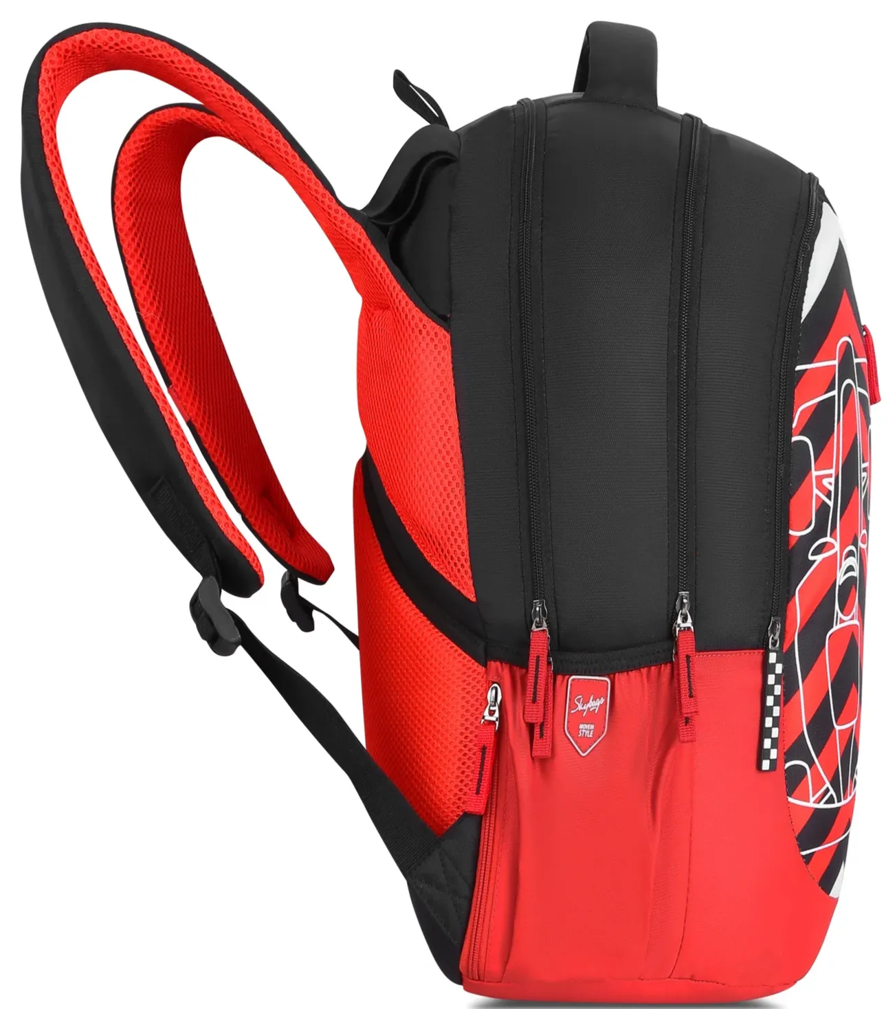 Skybags Klan Pro (Red Black )