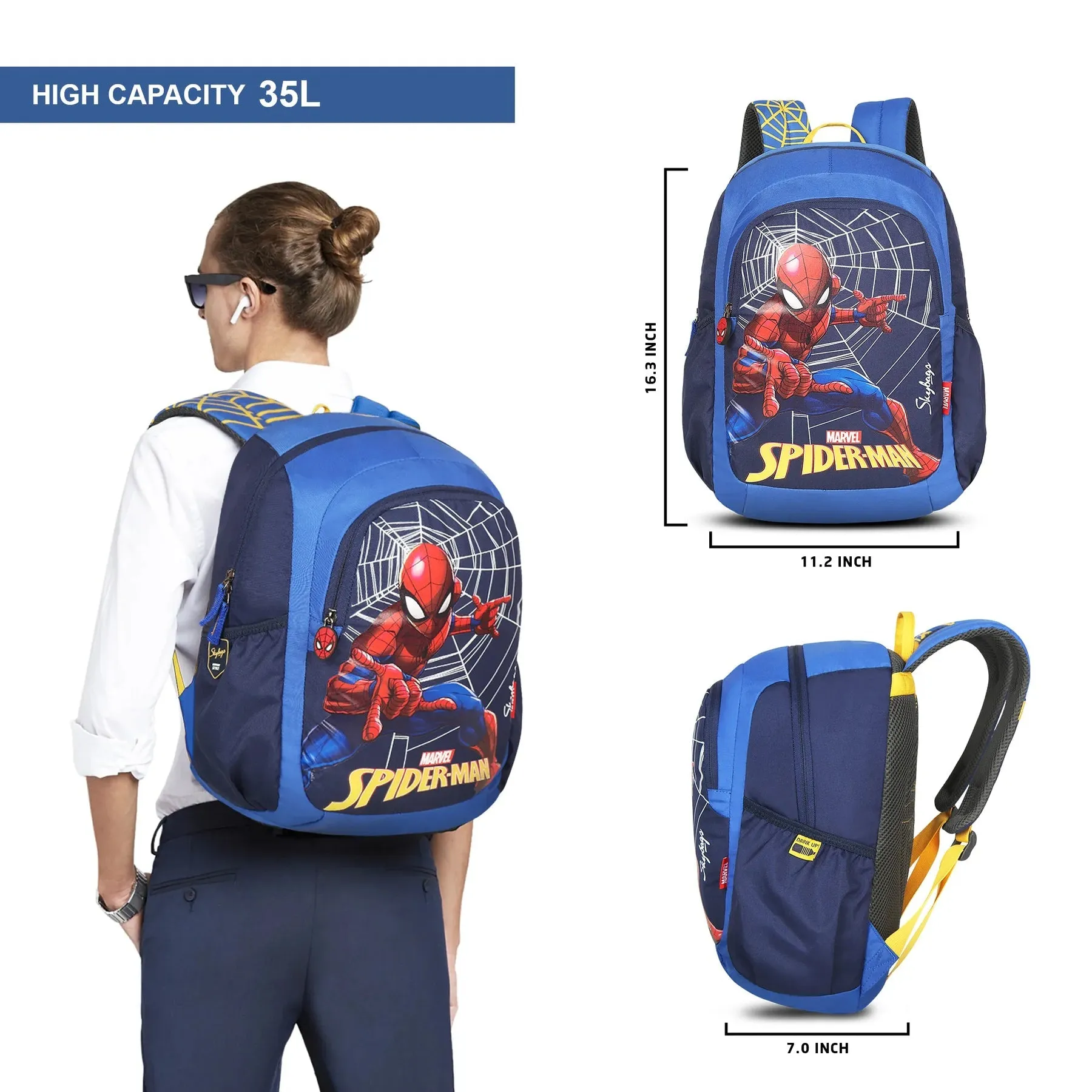 Skybags Marvel Champ 01 (Blue)