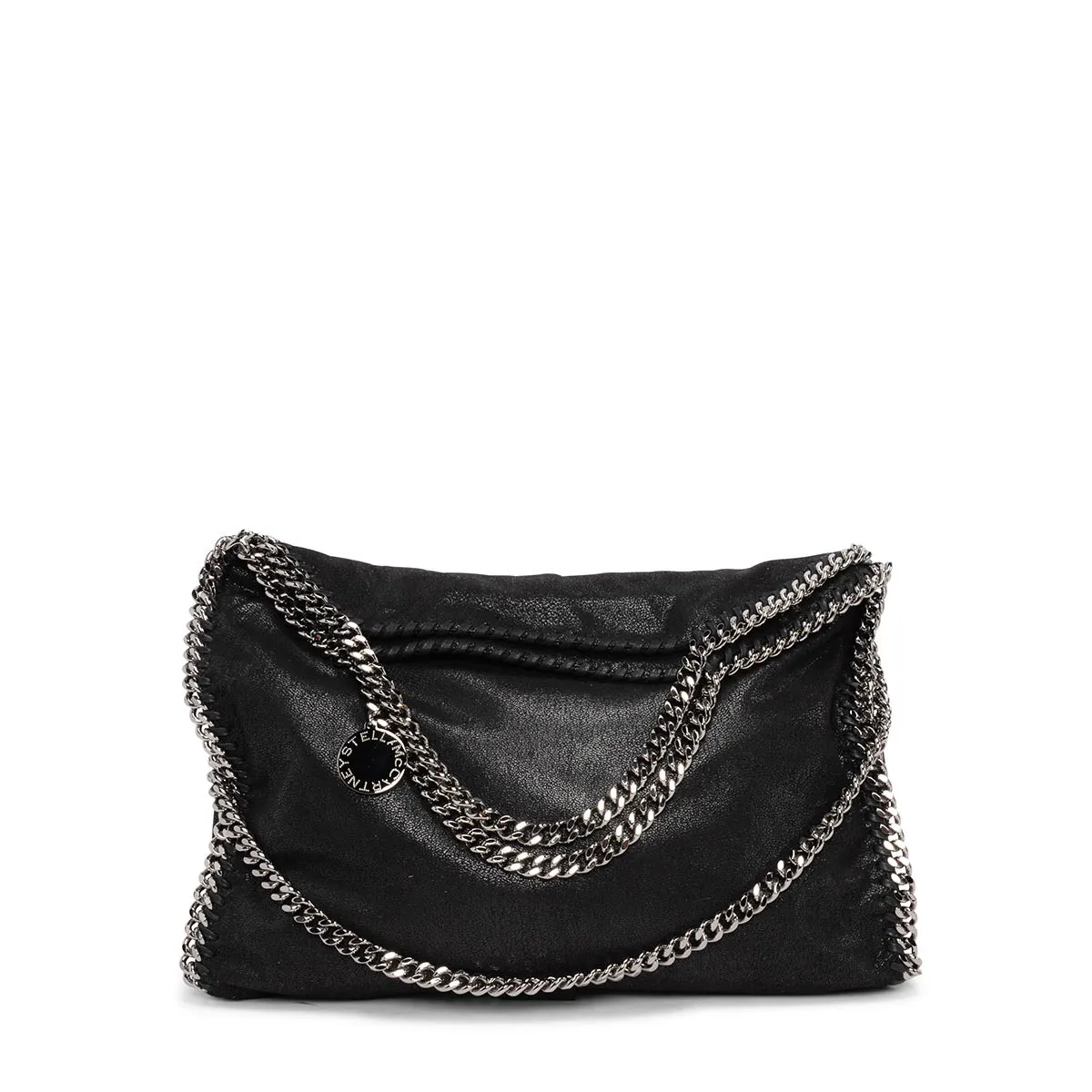 Stella McCartney Black Shaggy Deer Falabella Tote