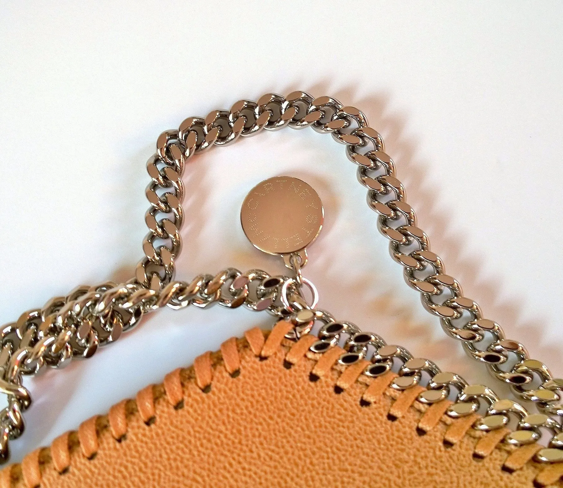 Stella McCartney Falabella Mini Shaggy Deer Silver Chain Bag