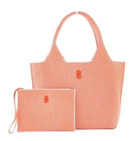 Sutton City Tote - Orange Diamond - Large