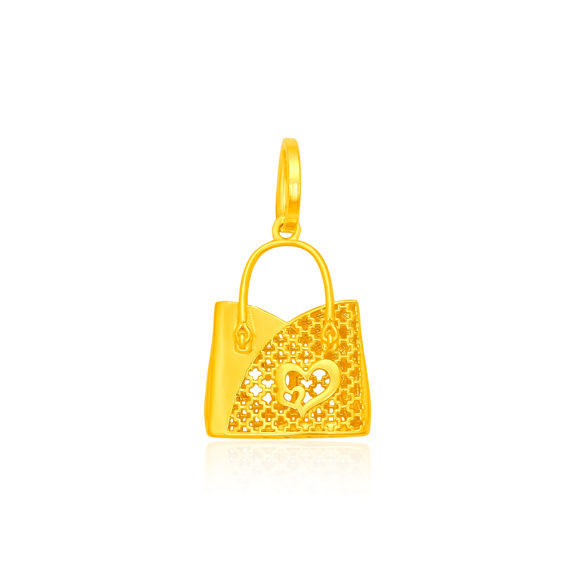 TAKA Jewellery 916 Gold Handbag Pendant