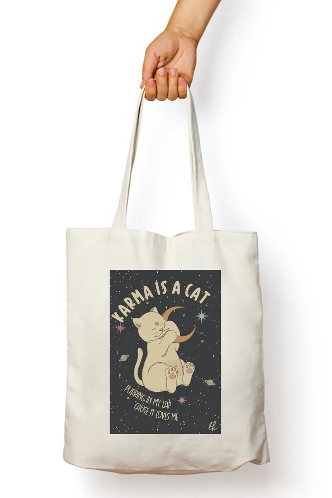 Taylor Swift Karma is a Cat Tote Bag