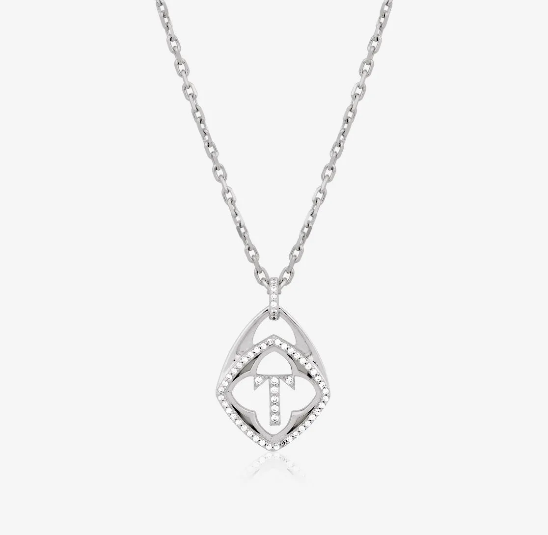 THIALH - MONOGRAM - Sterling Silver Letter T Necklace