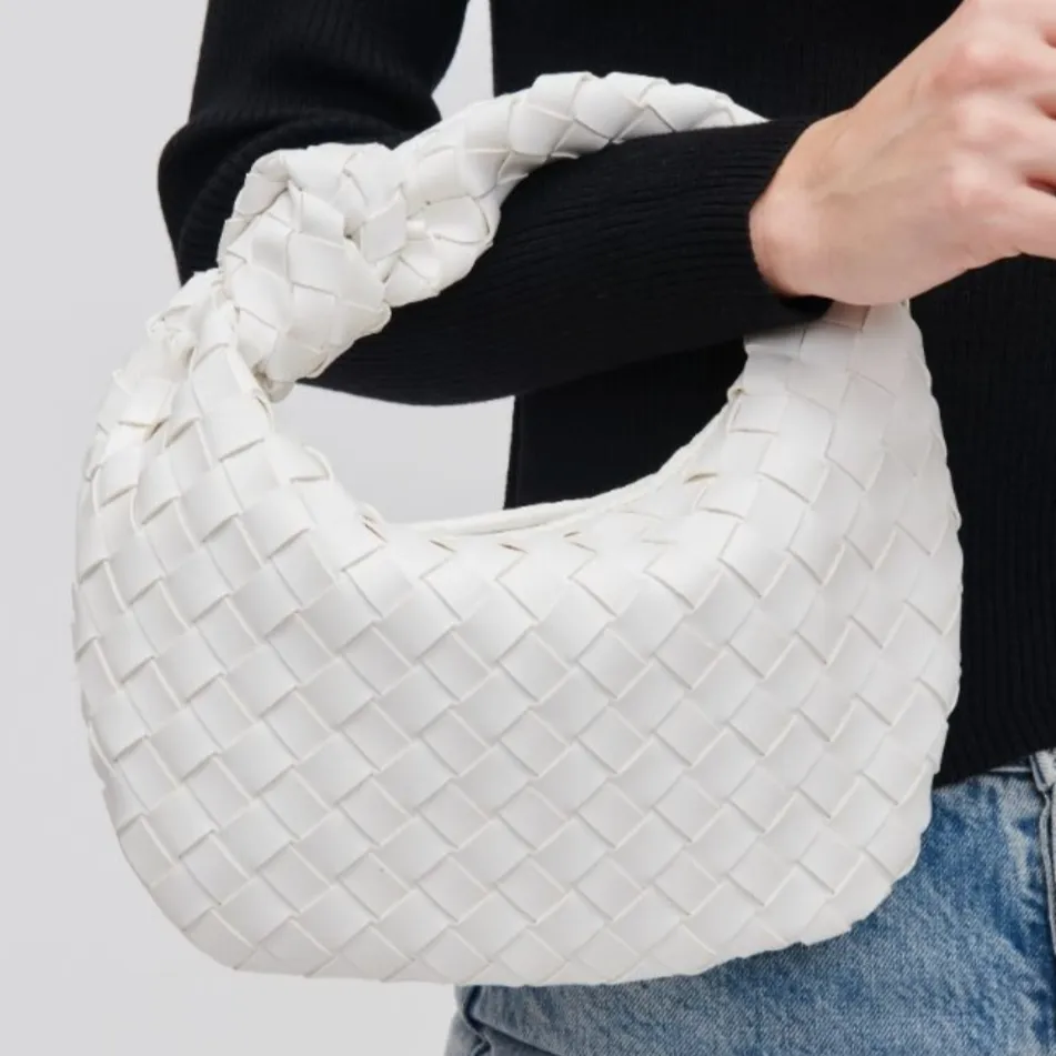 Tracy Woven Knot Strap Clutch