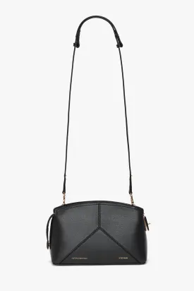 Victoria Crossbody Bag In Black Leather