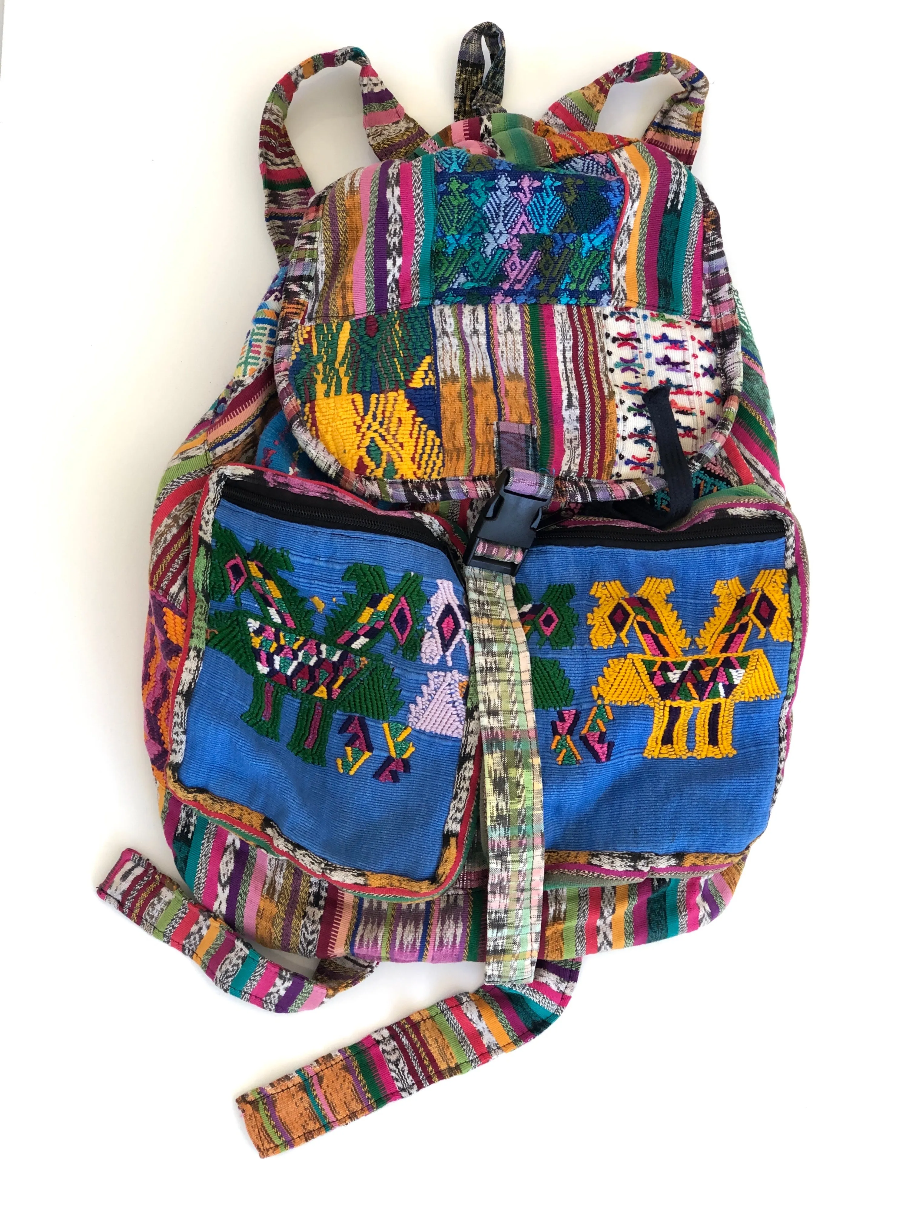 VINTAGE: Woven Guatemalan Backpack