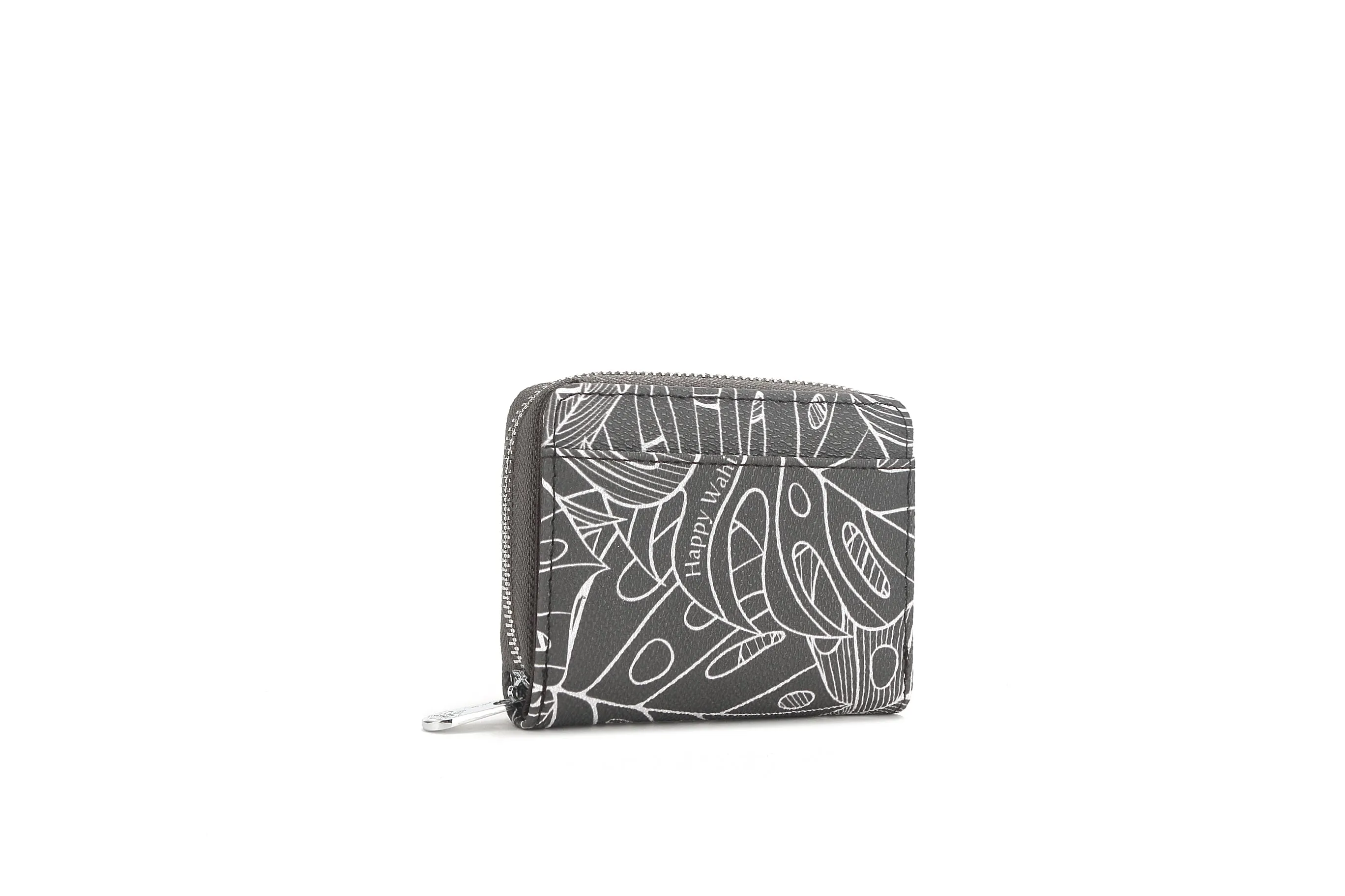 Wallet Meily Monstera Lines Grey