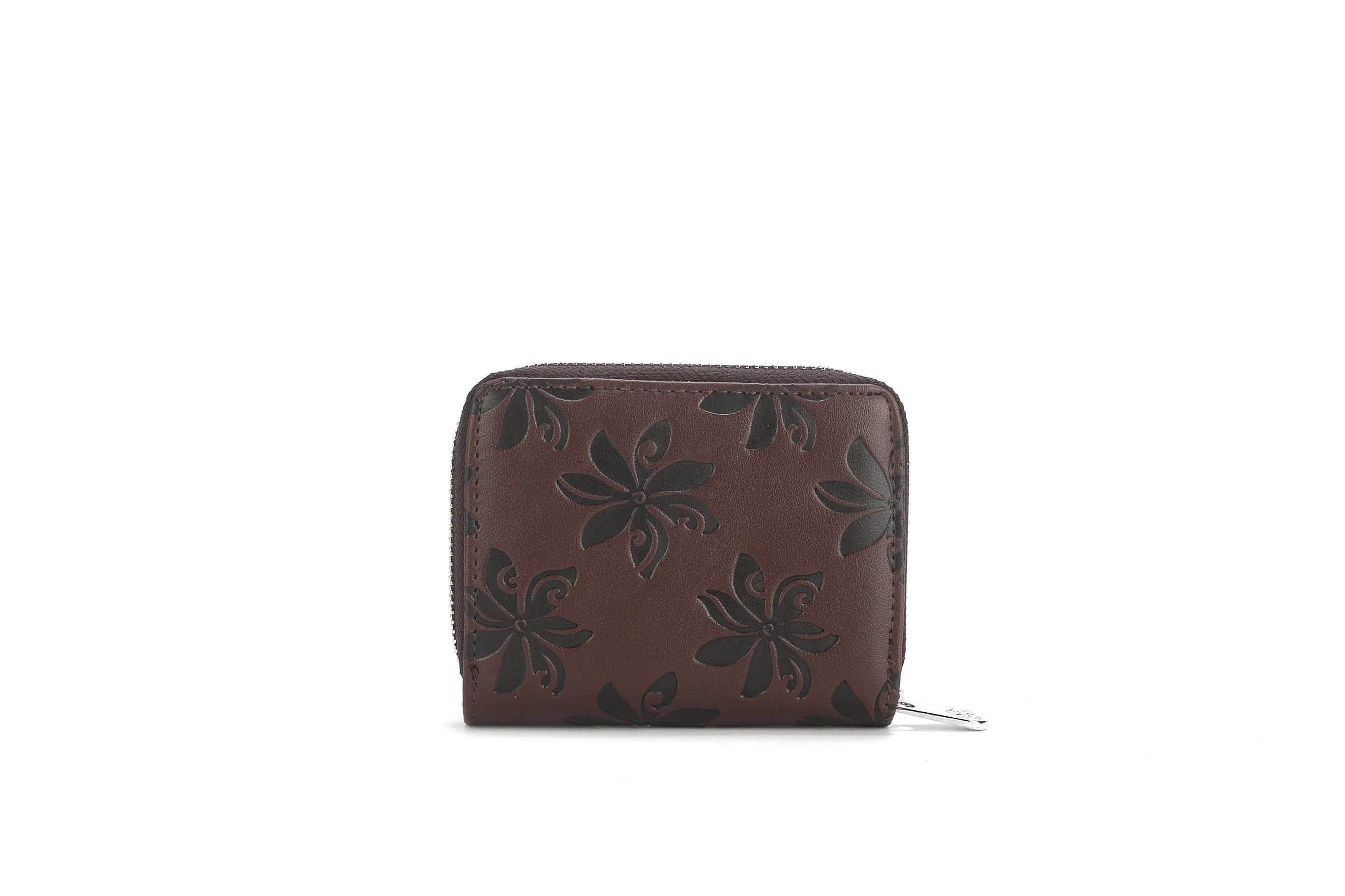 Wallet Meily Tiare Embossed Brown Black