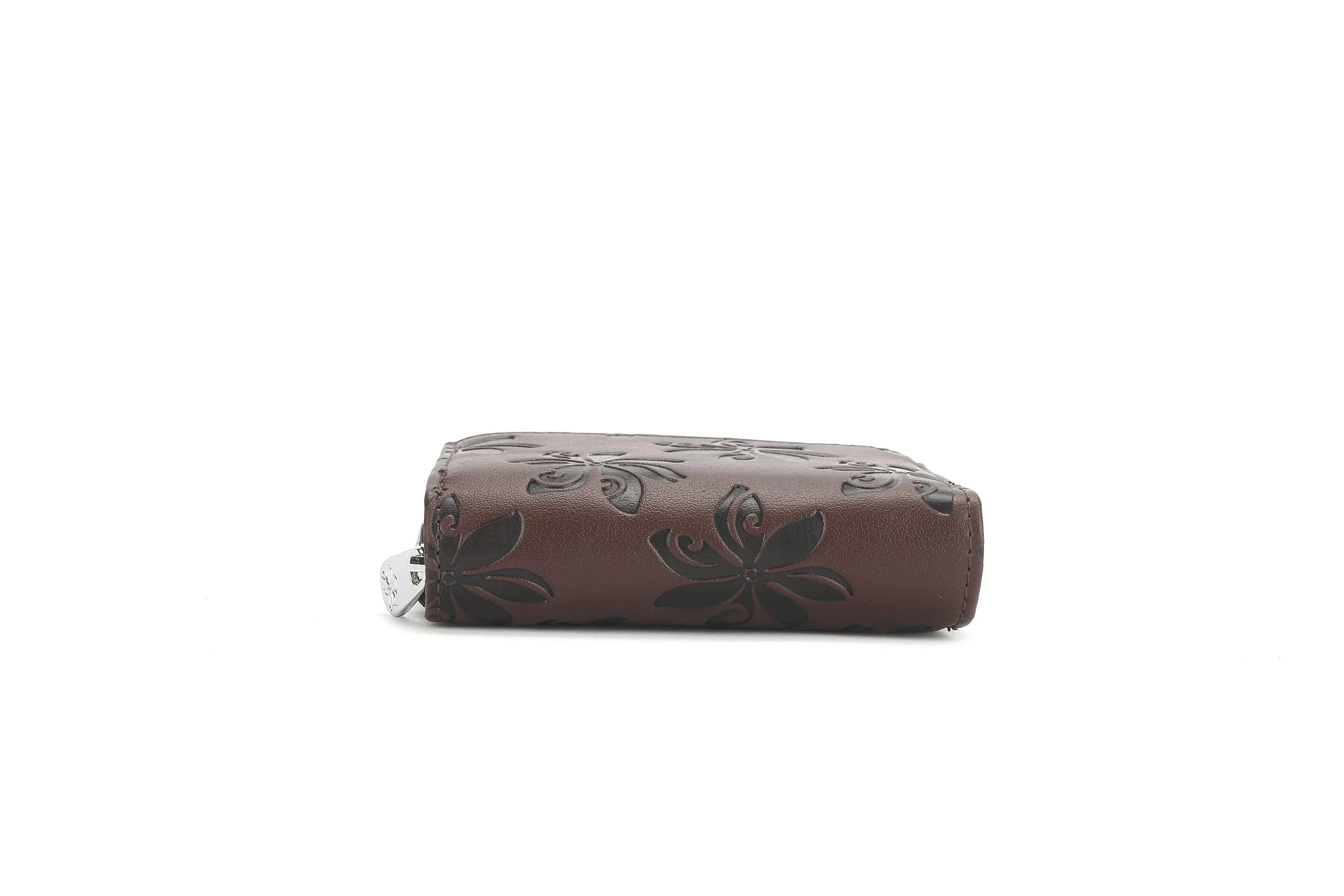 Wallet Meily Tiare Embossed Brown Black