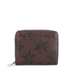 Wallet Meily Tiare Embossed Brown Black