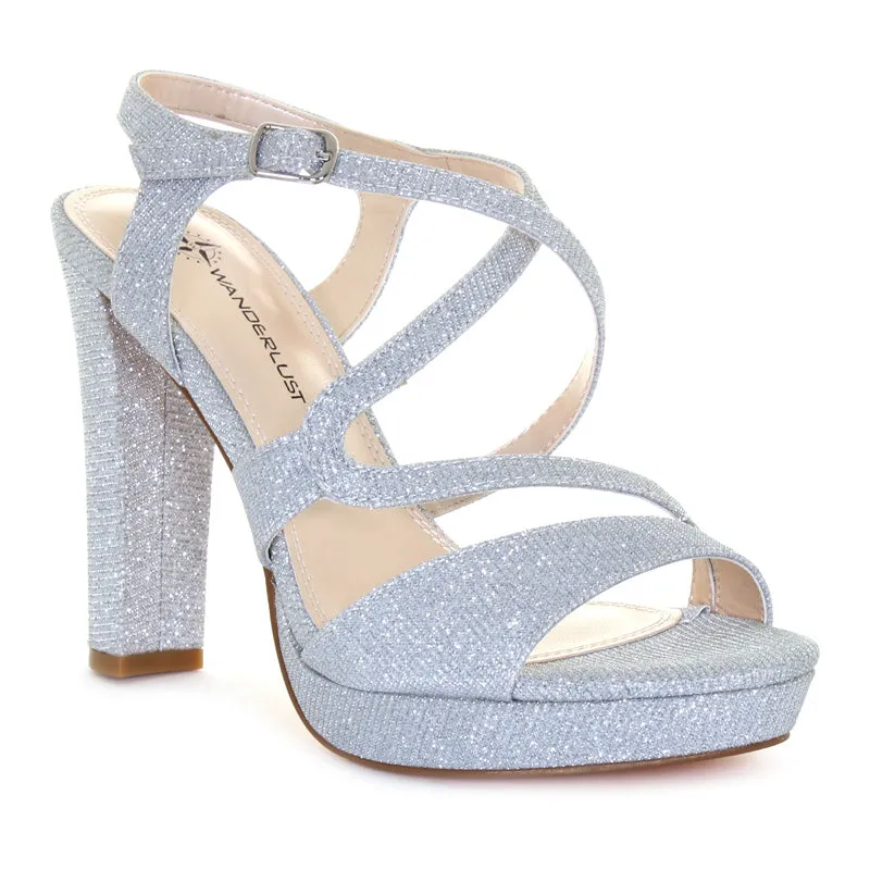 Womens Diamond Party Sandal