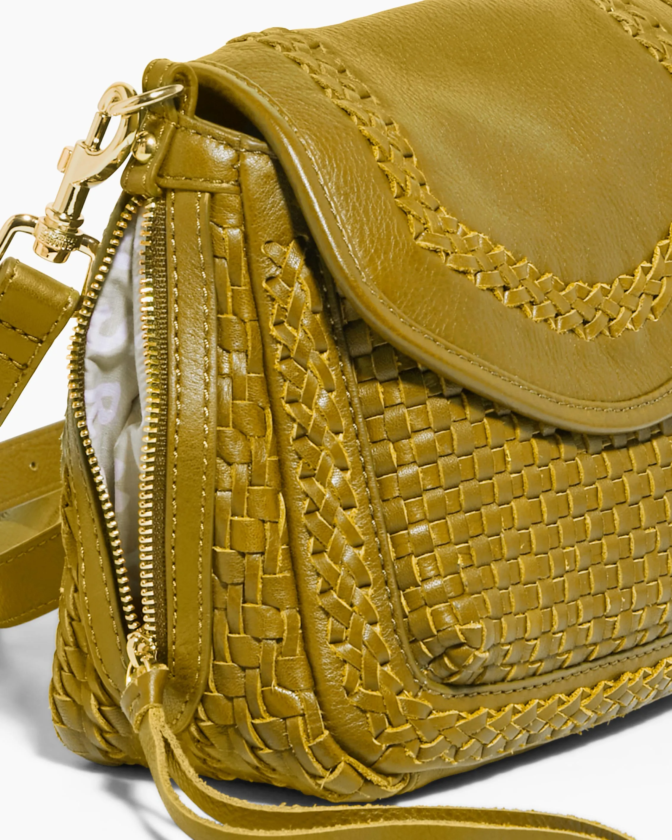 Woven All For Love Mini Crossbody