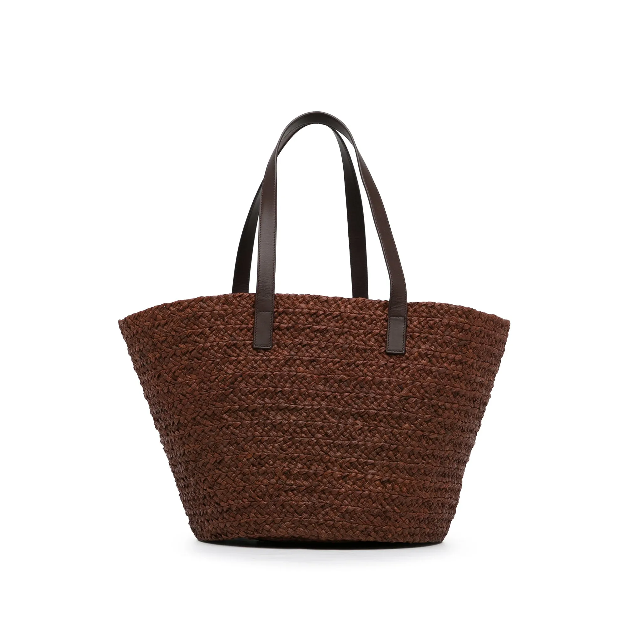 Yves Saint Laurent Tote Bag Brown Raffia