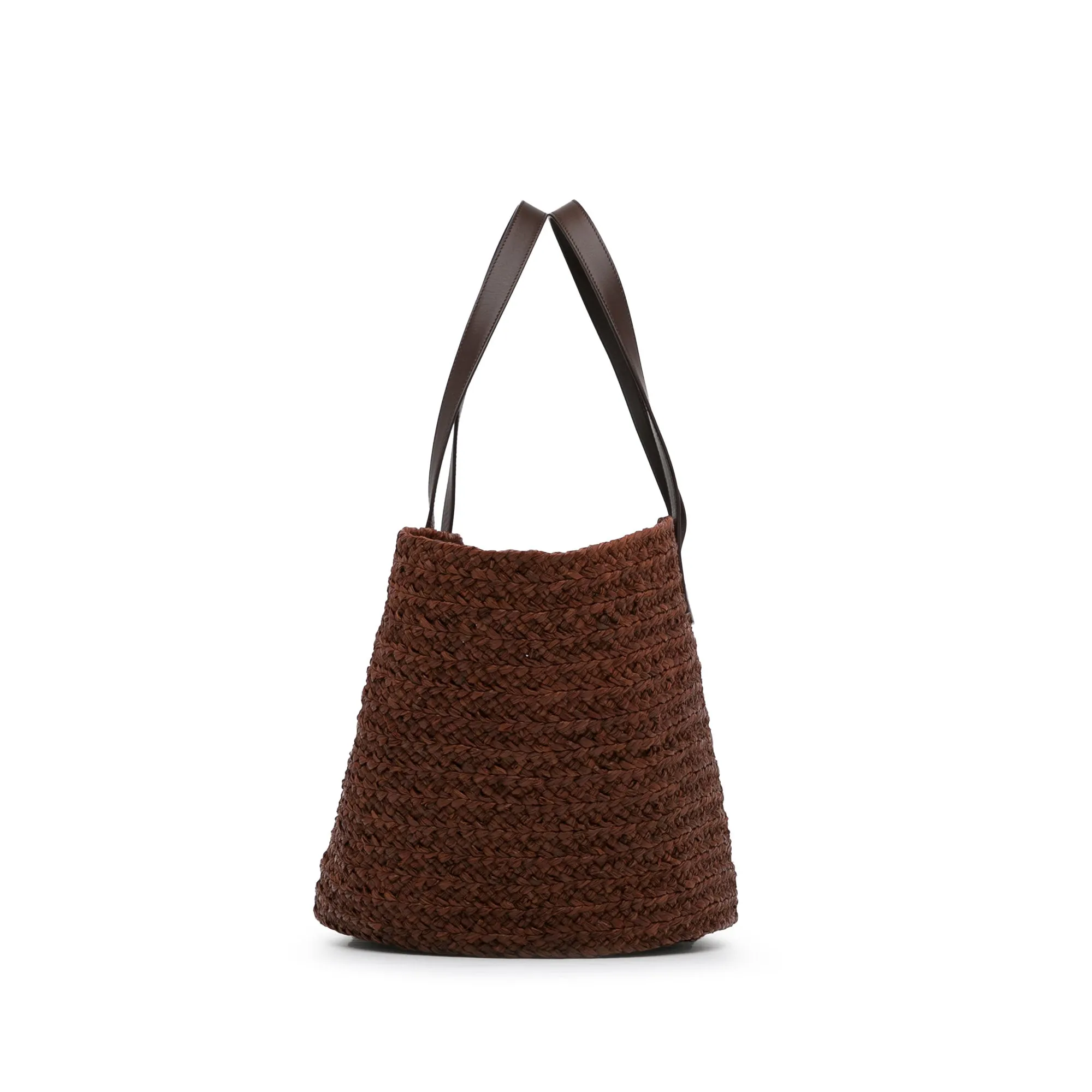 Yves Saint Laurent Tote Bag Brown Raffia